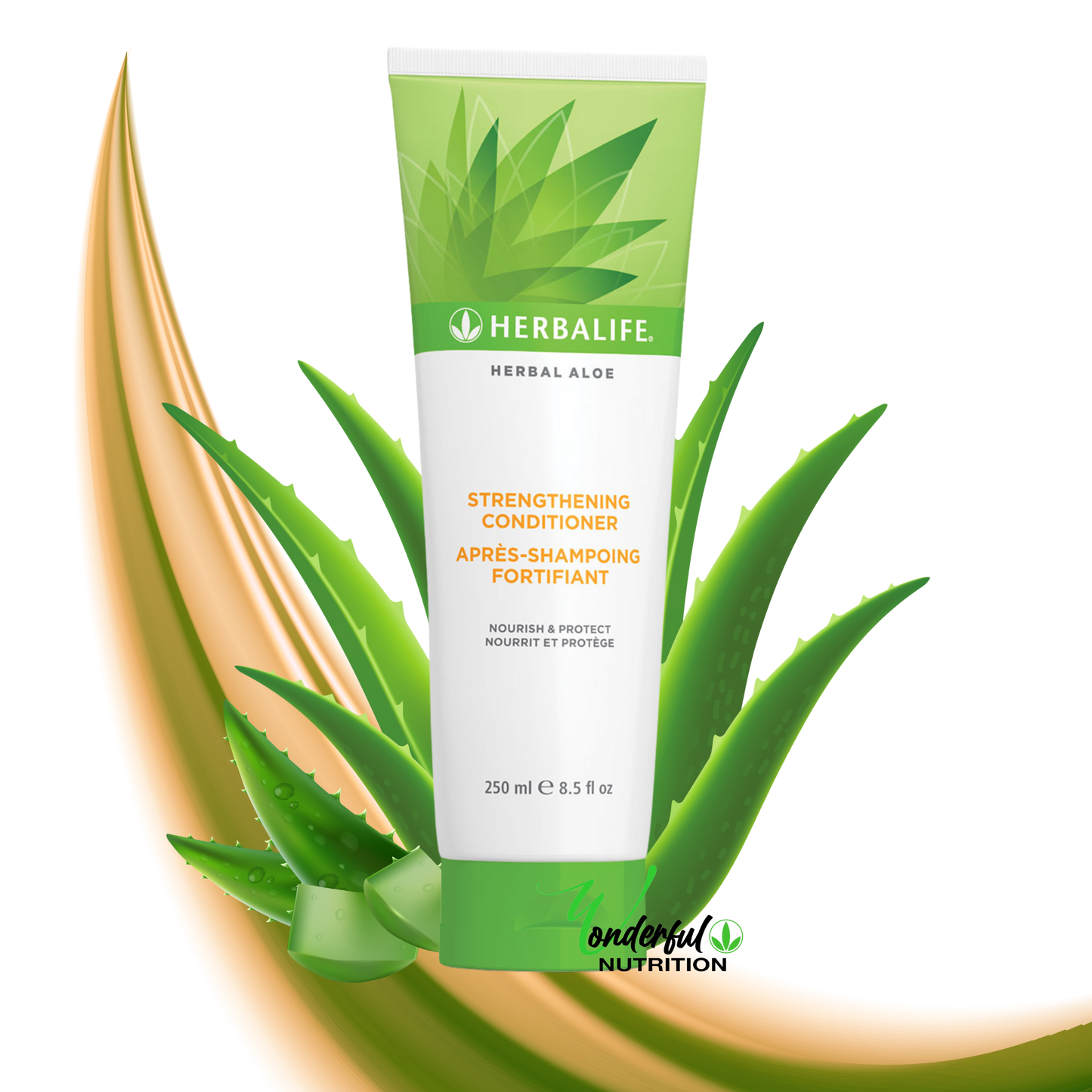Kräuter-Aloe-Stärkungsshampoo und stärkender Conditioner
