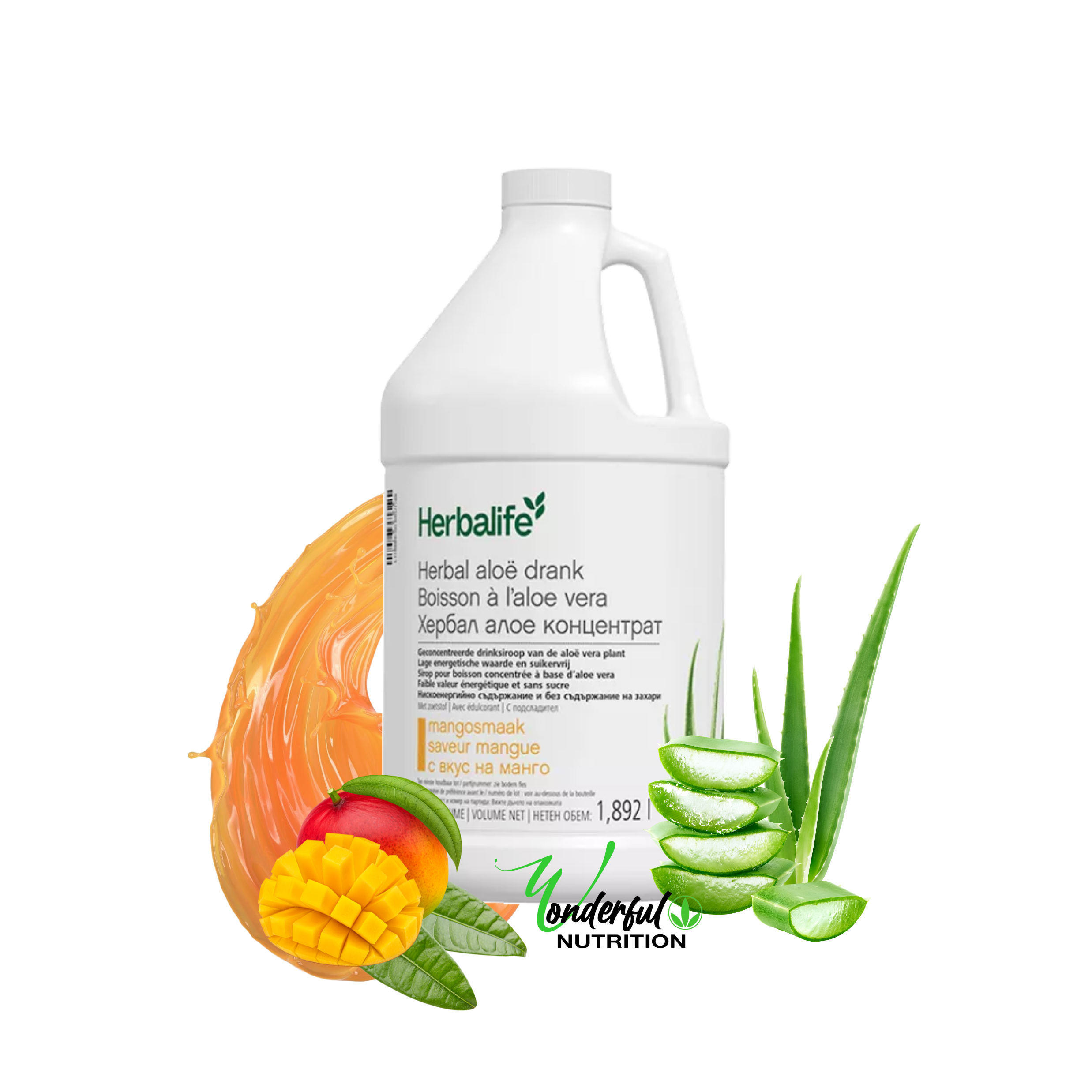 Herbalife Nutrition Aloe Vera Drink Concentrate made with Mango Aloe Vera  Juice – Wonderful-Nutrition