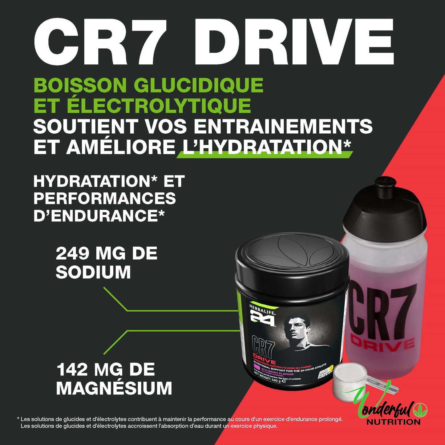CR7 Drive Carbohydrate and Electrolyte Drink Acai Berries