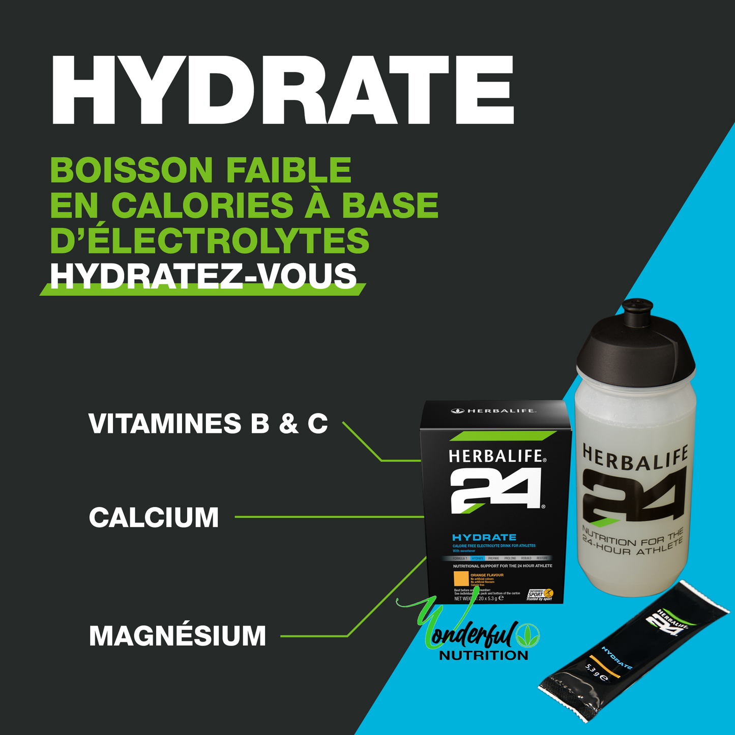 Hydrate Boissons à base d'électrolytes Orange