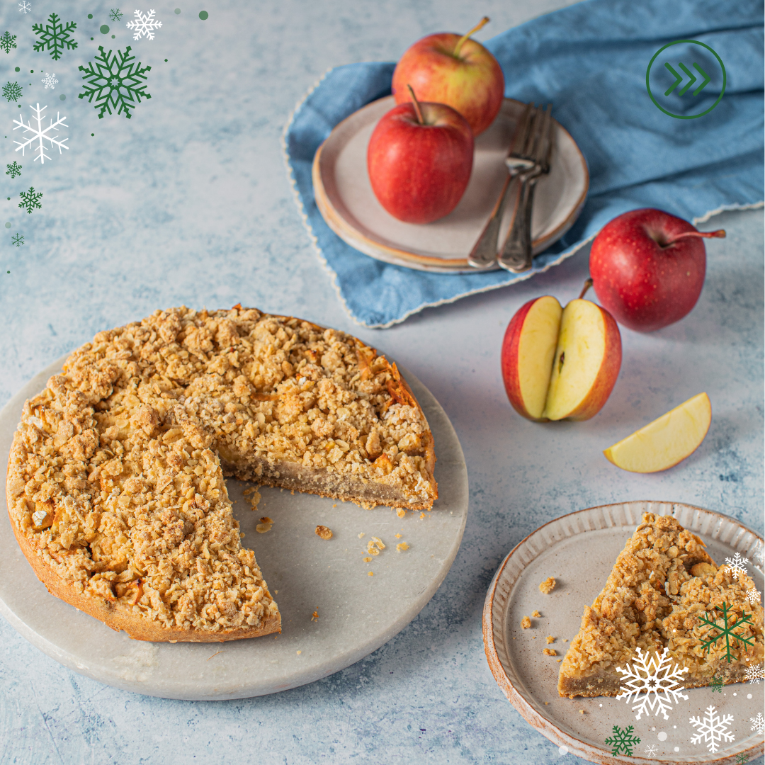 Tarte façon crumble aux pommes