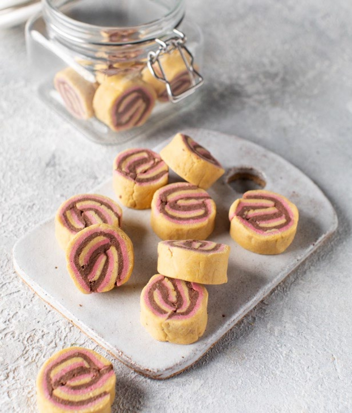 Roulé aux trois saveurs