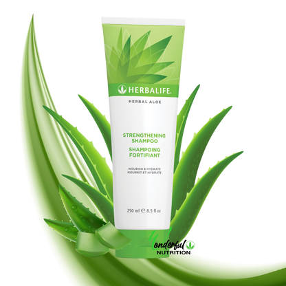 Kräuter-Aloe-Stärkungsshampoo und stärkender Conditioner 