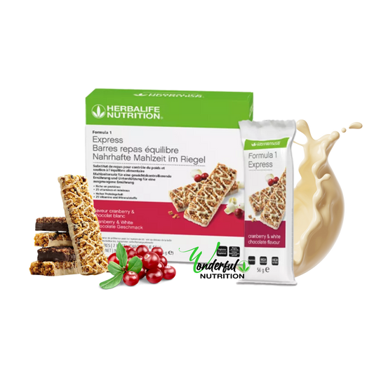 Barres Repas Équilibre Formula 1 Express Saveur Cranberry et Chocolat Blanc